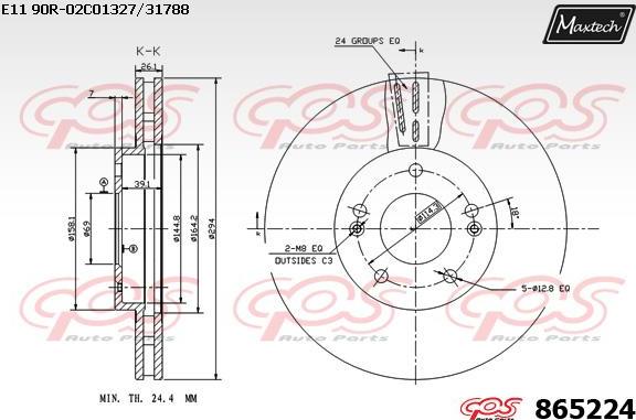 Maxtech 865231 - Kočioni disk www.molydon.hr