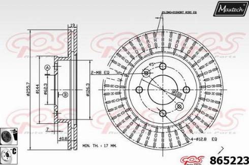 Maxtech 865223.6060 - Kočioni disk www.molydon.hr