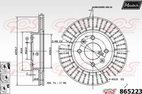 Maxtech 865223.6880 - Kočioni disk www.molydon.hr