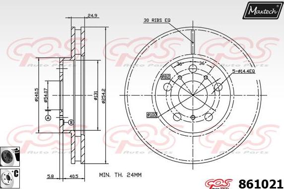 Maxtech 865223 - Kočioni disk www.molydon.hr