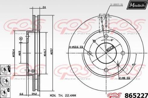 Maxtech 865227.6880 - Kočioni disk www.molydon.hr