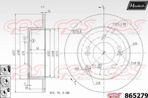 Maxtech 865279.6880 - Kočioni disk www.molydon.hr