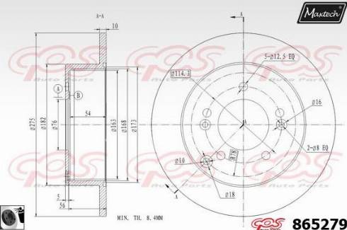 Maxtech 865279.0060 - Kočioni disk www.molydon.hr