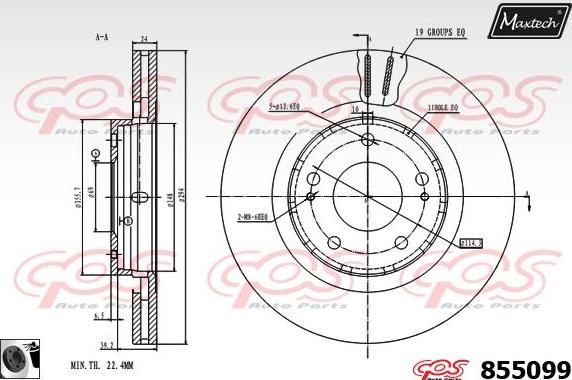 Maxtech 865276 - Kočioni disk www.molydon.hr