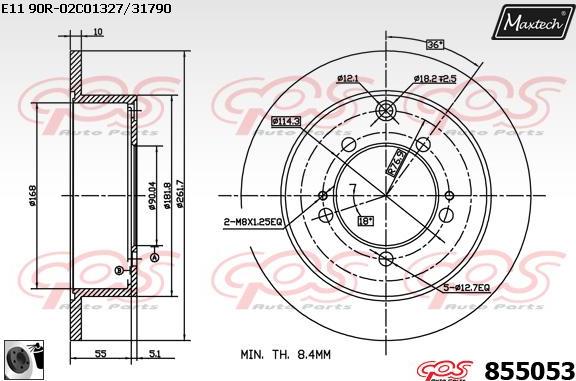 Maxtech 865272 - Kočioni disk www.molydon.hr