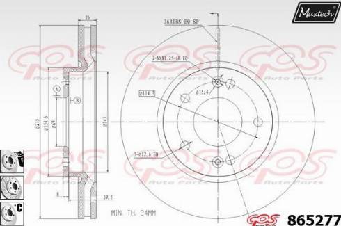 Maxtech 865277.6880 - Kočioni disk www.molydon.hr