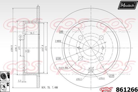 Maxtech 865277 - Kočioni disk www.molydon.hr