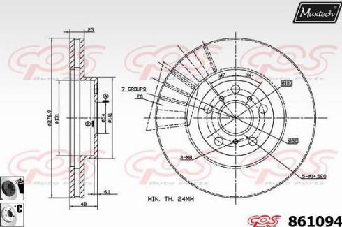 Maxtech 861094.6060 - Kočioni disk www.molydon.hr