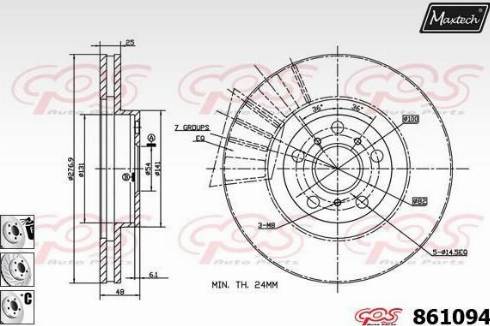 Maxtech 861094.6880 - Kočioni disk www.molydon.hr