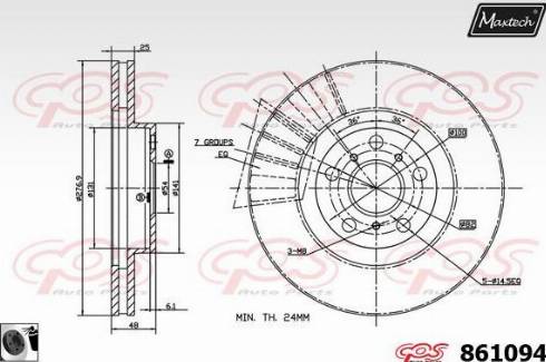 Maxtech 861094.0060 - Kočioni disk www.molydon.hr