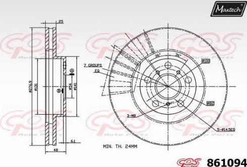 Maxtech 861094.0000 - Kočioni disk www.molydon.hr