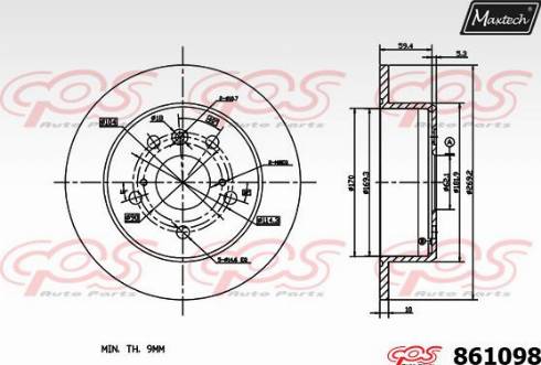 Maxtech 861098.0000 - Kočioni disk www.molydon.hr