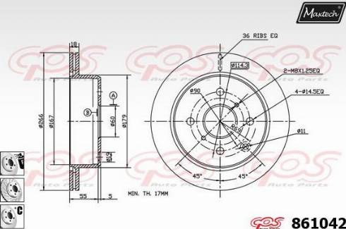 Maxtech 861042.6880 - Kočioni disk www.molydon.hr