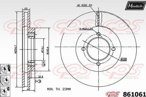 Maxtech 861061.6880 - Kočioni disk www.molydon.hr