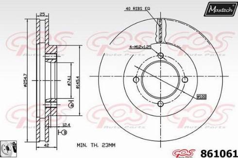 Maxtech 861061.0080 - Kočioni disk www.molydon.hr