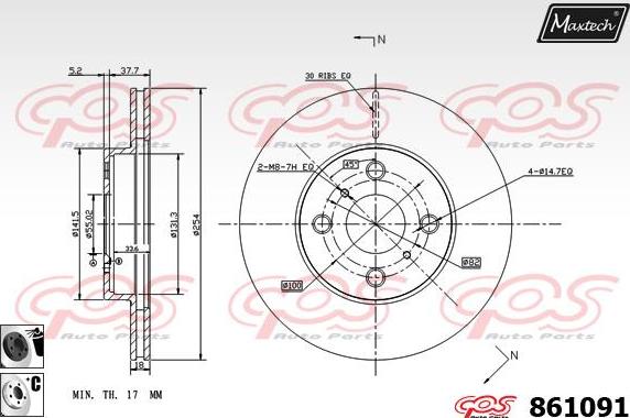 Maxtech 861006 - Kočioni disk www.molydon.hr