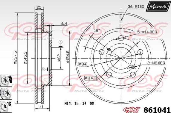 Maxtech 861008 - Kočioni disk www.molydon.hr