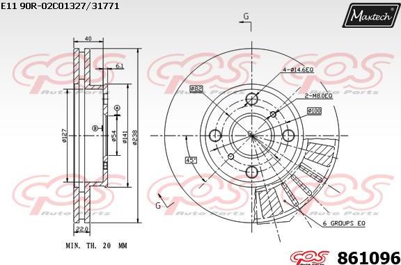 Maxtech 861019 - Kočioni disk www.molydon.hr