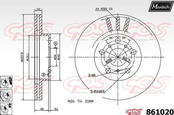 Maxtech 873592 - Kočioni disk www.molydon.hr