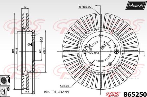 Maxtech 861010 - Kočioni disk www.molydon.hr