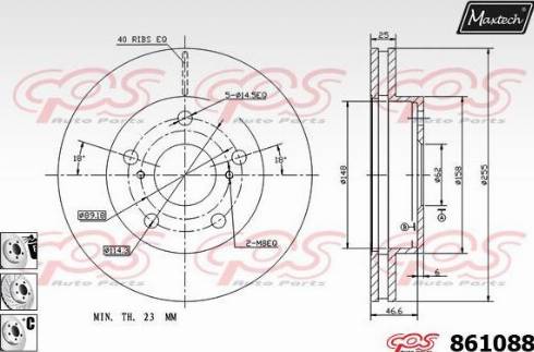 Maxtech 861088.6980 - Kočioni disk www.molydon.hr