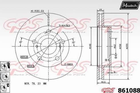 Maxtech 861088.6880 - Kočioni disk www.molydon.hr