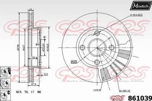 Maxtech 861039.6880 - Kočioni disk www.molydon.hr