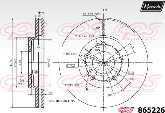 Maxtech 861039 - Kočioni disk www.molydon.hr