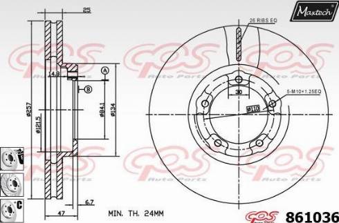 Maxtech 861036.6980 - Kočioni disk www.molydon.hr