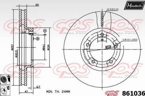 Maxtech 861036.6060 - Kočioni disk www.molydon.hr