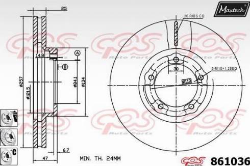 Maxtech 861036.6880 - Kočioni disk www.molydon.hr