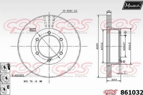 Maxtech 861032.6880 - Kočioni disk www.molydon.hr