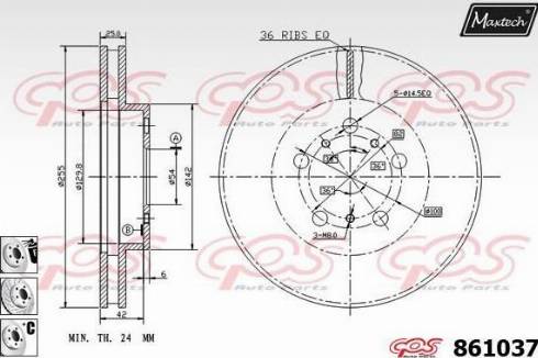 Maxtech 861037.6880 - Kočioni disk www.molydon.hr