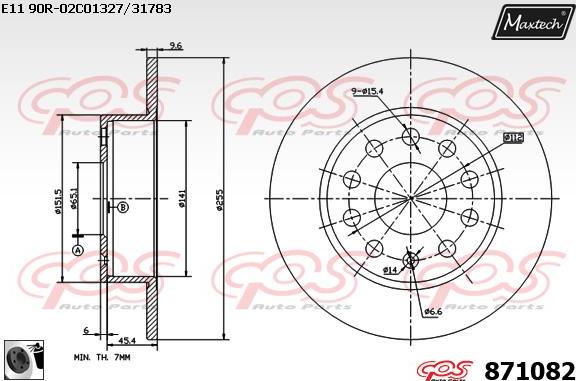 Maxtech 861024 - Kočioni disk www.molydon.hr