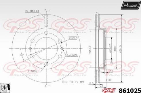 Maxtech 861025.0080 - Kočioni disk www.molydon.hr