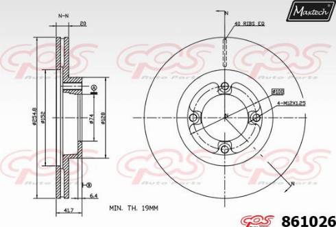 Maxtech 861026.0000 - Kočioni disk www.molydon.hr