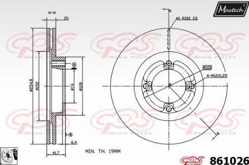 Maxtech 861026.0080 - Kočioni disk www.molydon.hr