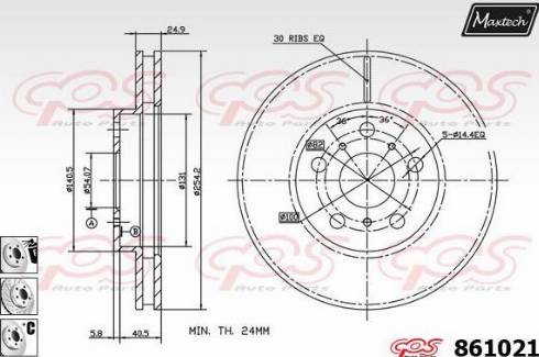 Maxtech 861021.6880 - Kočioni disk www.molydon.hr