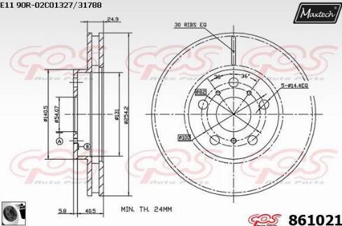 Maxtech 861021.0060 - Kočioni disk www.molydon.hr