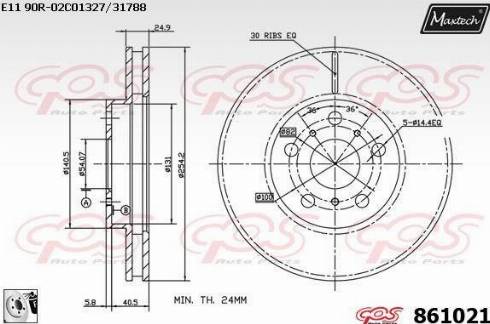 Maxtech 861021.0080 - Kočioni disk www.molydon.hr