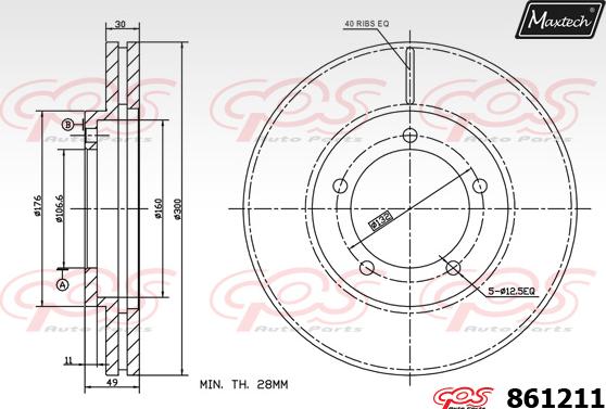 Maxtech 861199 - Kočioni disk www.molydon.hr