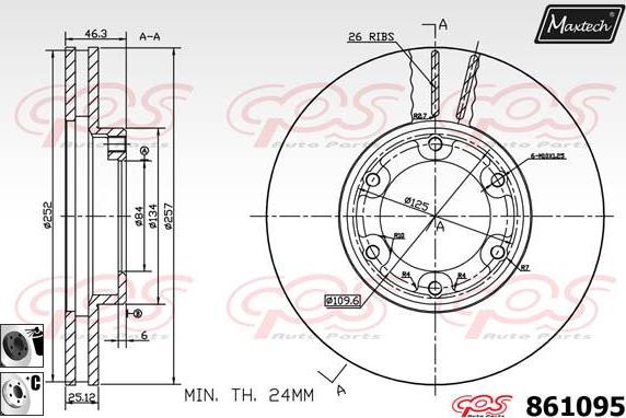 Maxtech 861129 - Kočioni disk www.molydon.hr