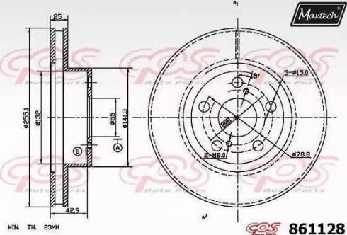 Maxtech 861128.0000 - Kočioni disk www.molydon.hr