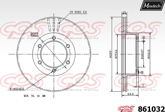 Maxtech 861127 - Kočioni disk www.molydon.hr