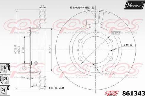 Maxtech 861343.6880 - Kočioni disk www.molydon.hr