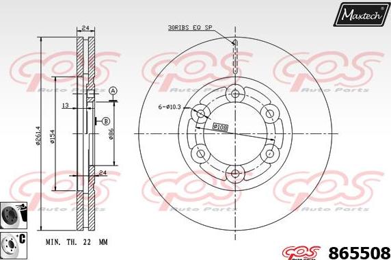 Maxtech 861352 - Kočioni disk www.molydon.hr