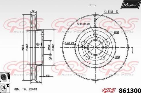 Maxtech 861300.6060 - Kočioni disk www.molydon.hr