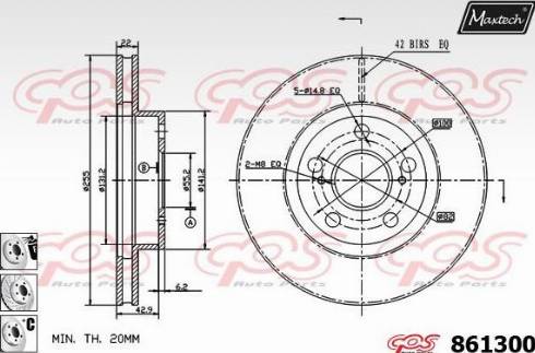 Maxtech 861300.6880 - Kočioni disk www.molydon.hr