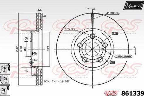 Maxtech 861339.6880 - Kočioni disk www.molydon.hr