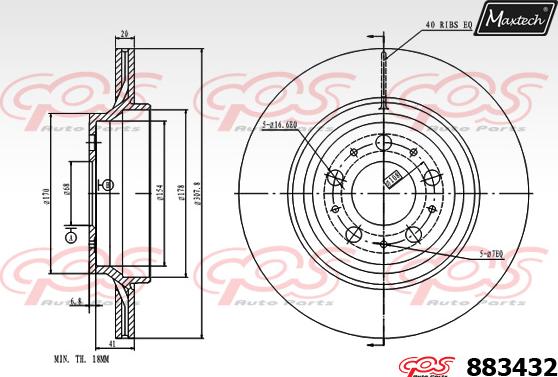 Maxtech 861339 - Kočioni disk www.molydon.hr